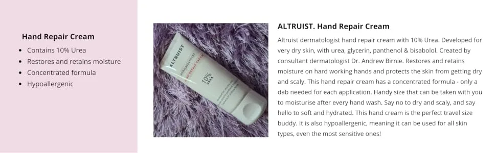 ALTRUIST Hand Repair Cream 75ml 10% Urea - product information 3