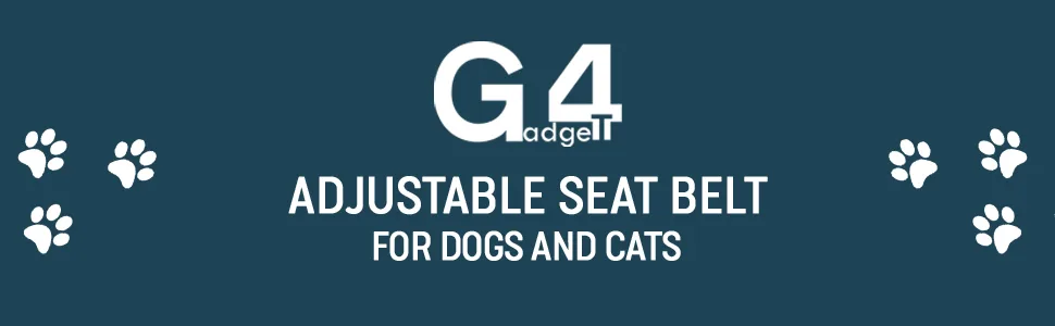 SecureDrive Pet Car Safety Harness: Adjustable Seat Belt for Dogs and Cats by G4GADGET - G4Gadget - Adjustable Seat Belt