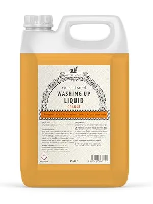 Celtic Clean - Washing Up Liquid - Orange - 2.5 Litre - Celtic Clean - Concentrated Washing Up Liquid - Orange - 2.5 Litre