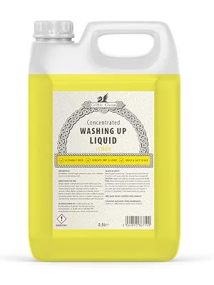 Celtic Clean - Washing Up Liquid - Lemon - 2.5 Litre - Celtic Clean - Concentrated Washing Up Liquid - Lemon - 2.5 Litre