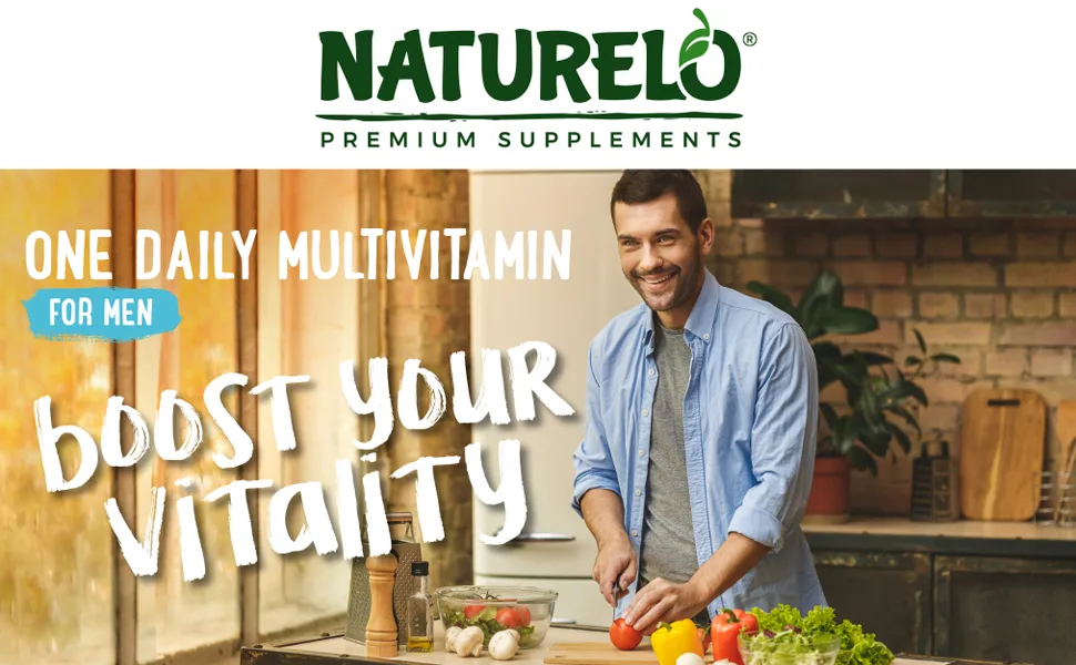 NATURELO One Daily Multivitamin for Men 120 Vegetarian Capsules - product information 1