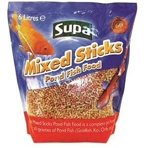 SUPA Mixed Koi and Pond Sticks 6L Sachet | Premium Quality Fish Food Offering A Nutritionally Balanced Diet - Supa Mixed Pond Sticks 6 Litre