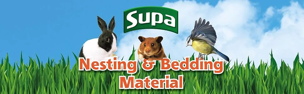 Supa Natural Bedding & Nesting Material For Birds & Small Animals Environmentally Friendly Jute Fibre. Makes A Warm Cosy And Safe Nest - Nesting