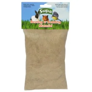 Supa Natural Bedding & Nesting Material For Birds & Small Animals Environmentally Friendly Jute Fibre. Makes A Warm Cosy And Safe Nest - Supa Nesting & Bedding Material