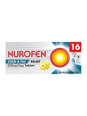 Nurofen Cold & Flu 200mg/5mg Tablets - Nurofen