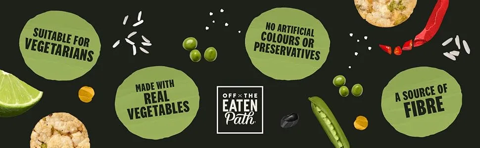 Off the Eaten Path Sour Cream & Pepper Bean Sticks 100g - off the eaten path vegetable snacks crisps rice pea bean black pepper sea salt sour cream lunch