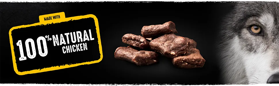 Crave Protein Chunks 6 x 55 g Snacks Dog Treats Chicken with high Protein Grain-free - crave