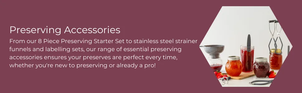 Kilner Replacement Steel Screw Bands Gold One Size Preserve Jar Screw Bands - Set of 6 - Kilner Preserving accessories
