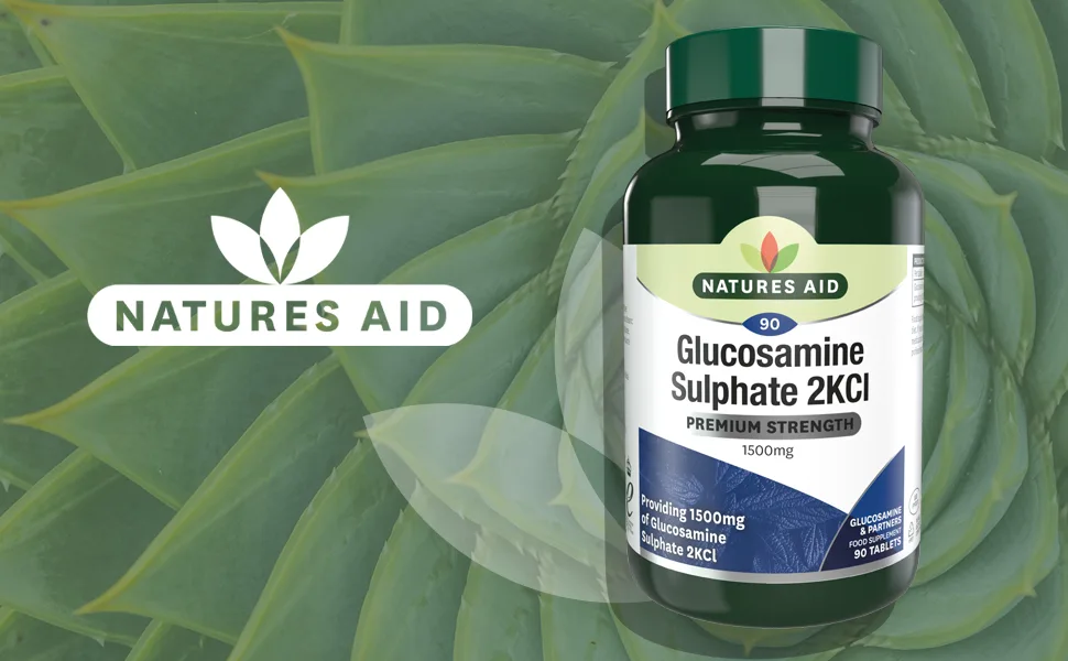 Natures Aid Glucosamine Sulphate 1500 mg High Strength Salt Free 90 Tablets Glucosamine Sulphate 1500 mg 90 Tablets - Glucosamine 1500mg