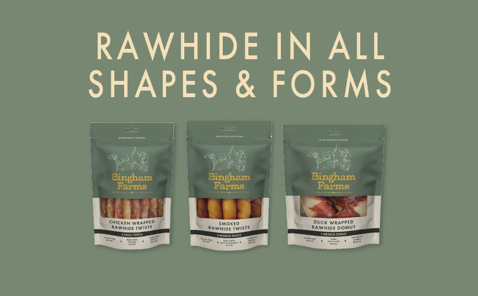 Bingham Farms Duck Wrapped Rawhide Donut Dog Treat - Dental Chew Nutritious Natural Flavour High Protein - 75 g - rawhide