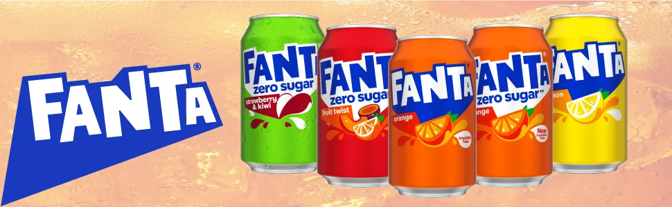 Fanta Zero Strawberry & Kiwi 8 x 330ml - Fanta 3
