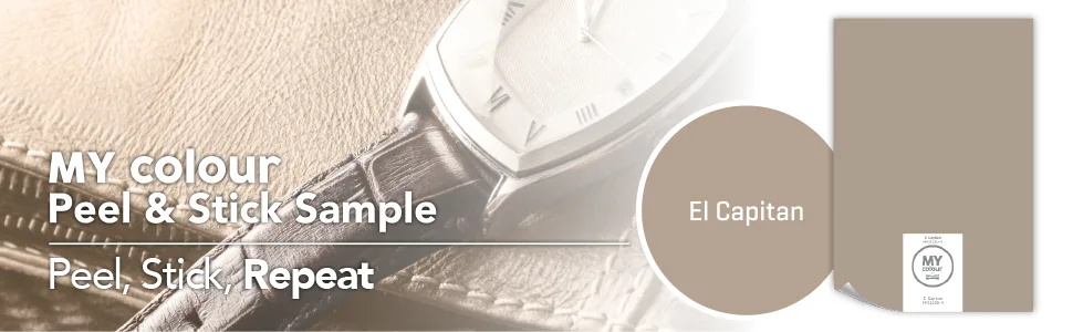 MY colour by Johnstone's - Peel & Stick Colour Sample - Luxurious Durable Matt - El Capitan El Capitan Peel & Stick - El Capitan, MY colour