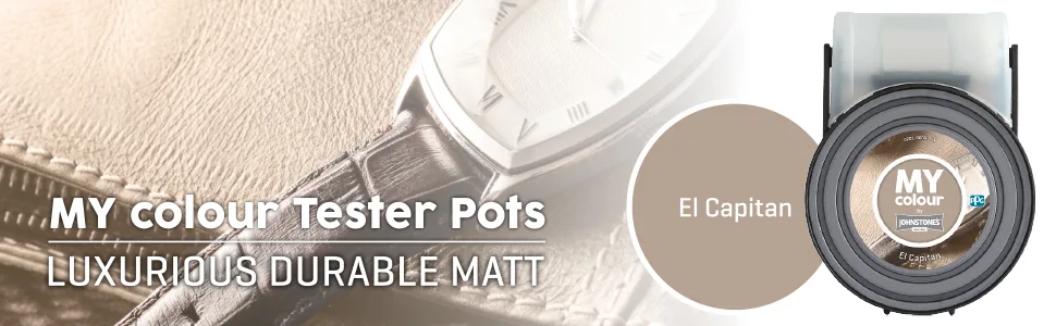 MY colour by Johnstone's - Colour Tester Pot - Luxurious Durable Matt - El Capitan - 55ml El Capitan Tester Pot - El Capitan, MY colour
