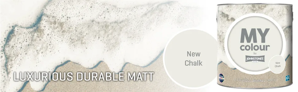 MY colour by Johnstone's - Luxurious Durable Matt - New Chalk - Colour Intense Technology - 2.5L New Chalk 2.5L - New Chalk, MY colour
