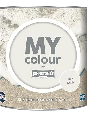 MY colour by Johnstone's - Luxurious Durable Matt - New Chalk - Colour Intense Technology - 2.5L New Chalk 2.5L - New Chalk, MY colour