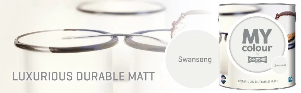 MY colour by Johnstone's - Luxurious Durable Matt - Swansong - Colour Intense Technology - 2.5L Swansong 2.5L - MY colour, Swansong