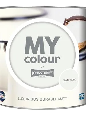 MY colour by Johnstone's - Luxurious Durable Matt - Swansong - Colour Intense Technology - 2.5L Swansong 2.5L - MY colour, Swansong
