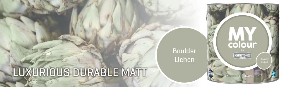 MY colour by Johnstone's - Luxurious Durable Matt - Boulder Lichen - Colour Intense Technology - 2.5L Boulder Lichen 2.5L - Boulder Lichen, MY colour