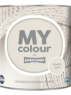 MY colour by Johnstone's - Luxurious Durable Matt - Singing Sand - Colour Intense Technology - 2.5L Singing Sand 2.5L - Singing Sand, MY colour