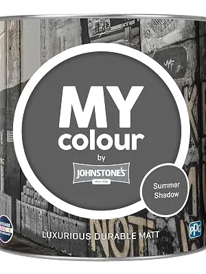 MY colour by Johnstone's - Luxurious Durable Matt - Summer Shadow - Colour Intense Technology - 2.5L Summer Shadow 2.5L - Summer Shadow, MY colour