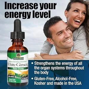 Nature's Answer White Ginseng Alcohol-Free  1000 mg 1 fl oz (30 ml) - White Ginseng