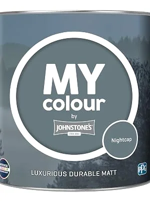 MY colour by Johnstone's - Luxurious Durable Matt - Nightcap - Colour Intense Technology - 2.5L Nightcap 2.5L - Nightcap, MY colour