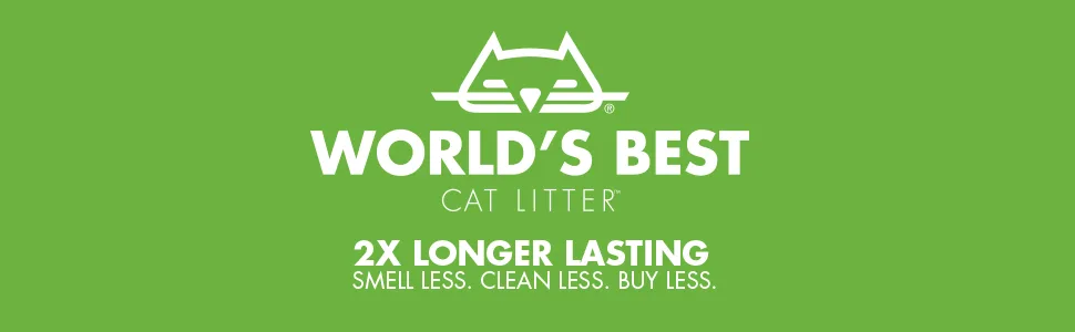 Worlds Best Cat Litter 8lb (3.63kg) Original Unscented - 2x longer lasting