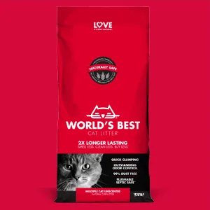 Worlds Best Cat Litter 8lb (3.63kg) Original Unscented - Multiple cat original