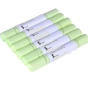 The Caddy Company Compostable Bin Liners 5 Litre 150 Bags Green Single - product information 1