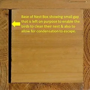 Supa Wild Bird Multi-Purpose Nesting Box | Can Be Either Open Fronted Or A Traditional Nest Box | Suitable For Many Different Species Of Garden Birds - Base View