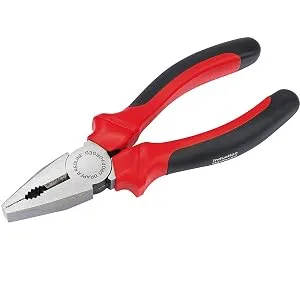 Draper Redline 67925 160 mm Combination Pliers with Soft Grip Handles Black/Red - product information 1