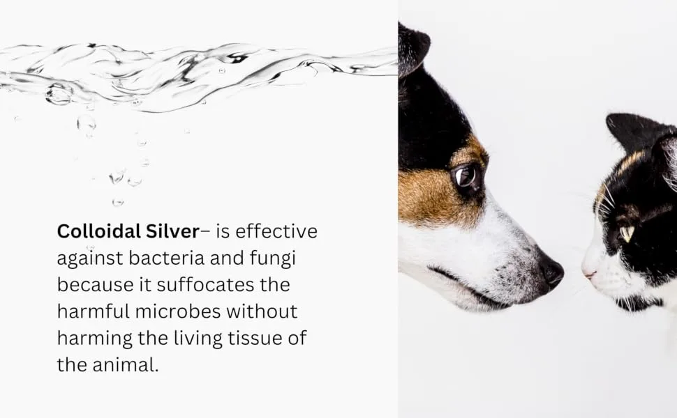 Colloidal Silver For Pets - Soothing Antifungal - Antibacterial Gel for a wide range of skin conditions - product information 3