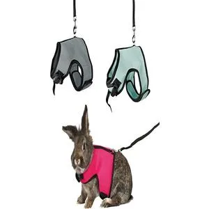 Trixie 61513 Harness for Small Animals for Rabbits Nylon 14 - 19 cm / 25 - 32 cm (Assorted Colors) Various - Please state -Pink Red Light Blue Black 14-19 cm/25-32 cm - product information 1