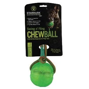 Starmark Bob-a-Lot Interactive Dog Toy Green Large - product information 3