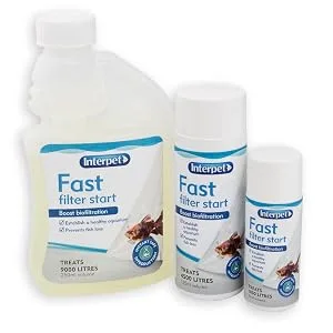 Interpet Fast Filter Start Treatment to Boost Aquarium Bio Filtration 125 ml Fast Acting Beneficial Bacteria Safe for Fish clear 125 ml - product information 1