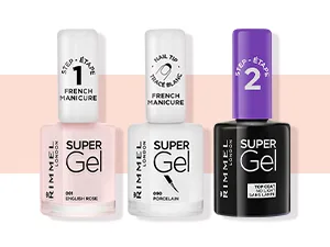 Rimmel Finishing Touch Ultra Shine Top Coat Polish 12ml Clear - Set 3