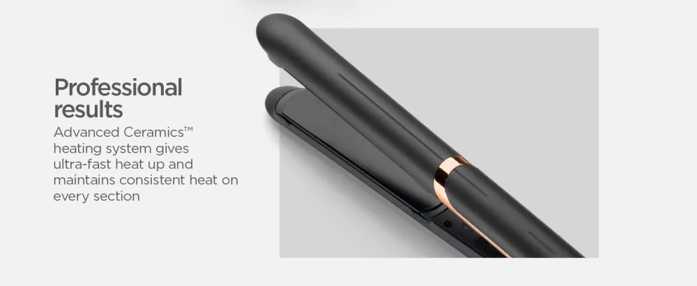 BaByliss Smooth Pro 235 Hair Straighteners Ionic Salon performance Ceramic plates for a smooth finish Ionic Controlled heat 6 heat settings 140 C to 235 C - professional results