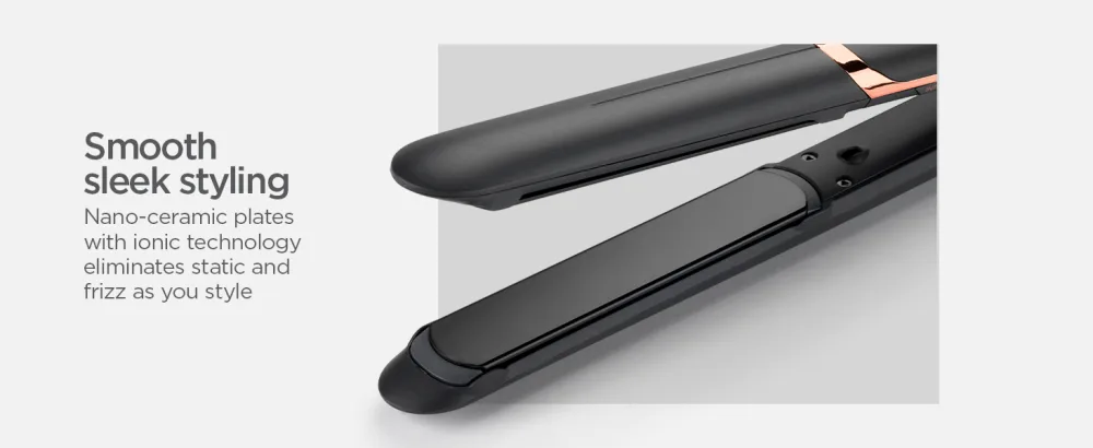 BaByliss Smooth Pro 235 Hair Straighteners Ionic Salon performance Ceramic plates for a smooth finish Ionic Controlled heat 6 heat settings 140 C to 235 C - smooth styling
