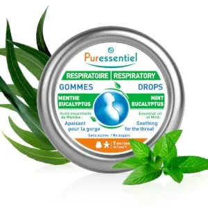 Puressentiel Respiratory Eucalyptus Throat Drops 45 g No - Eucalyptus & Mint
