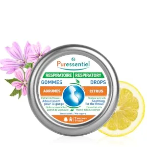 Puressentiel Respiratory Eucalyptus Throat Drops 45 g No - Lemon drops
