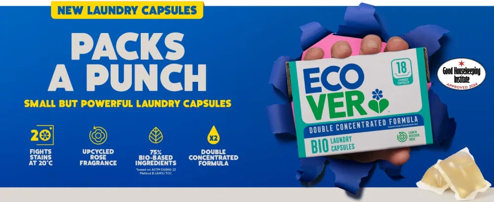 Ecover Non-Bio Laundry Capsules x102 Almond & Rescued Apricot - Ecover Laundry Capsules