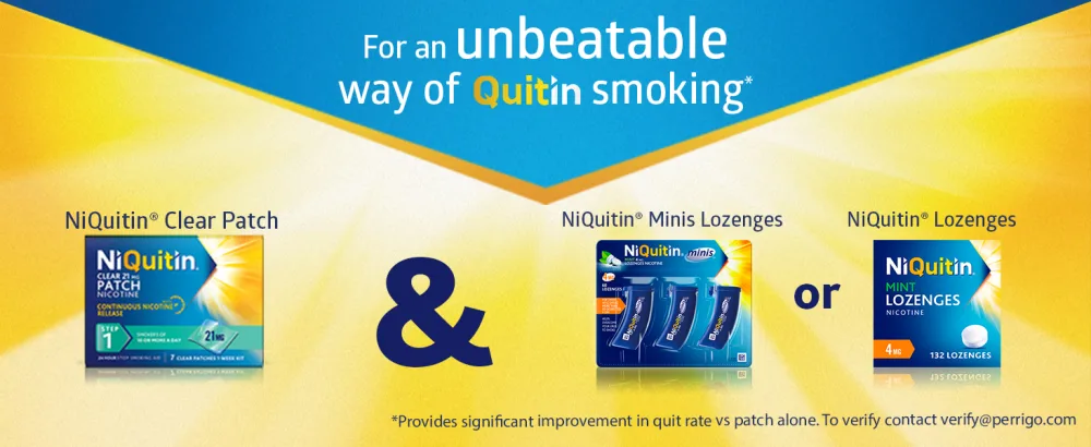 NiQuitin Minis Mint 2 mg Lozenges - Effective Smoking Craving Relief - Practical Pocket-Sized Container - 100 Mini Lozenges - Relieve Sudden Cravings - Reduce and Quit Smoking Aid - niquitin