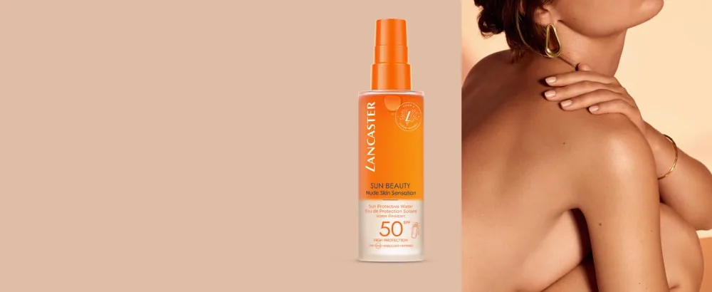 Lancaster Sun Beauty Sun Protective Water SPF30 150ml | Invisible Sunscreen For Body | Broad Spectrum Sun Protection SPF 30 - Lancaster Sun Beauty Protective Water