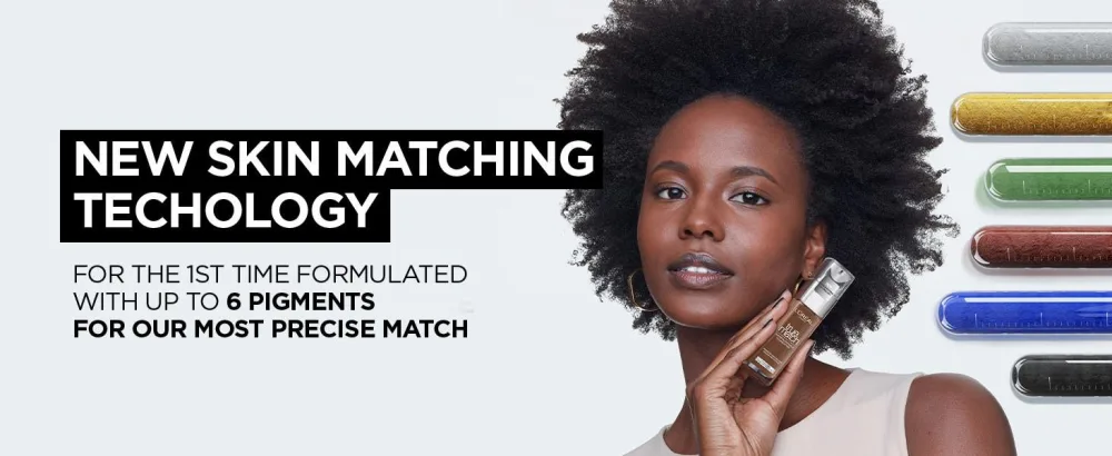 L'Oreal Paris Liquid Foundation Super-Blendable Skincare Infused with Hyaluronic Acid True Match 1C 30ml - New skin matching technology