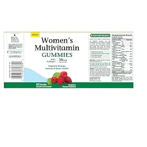 Nature's Bounty Women's Multivitamin Gummies Raspberry Flavored 50 mg 90 Gummies - product information 2