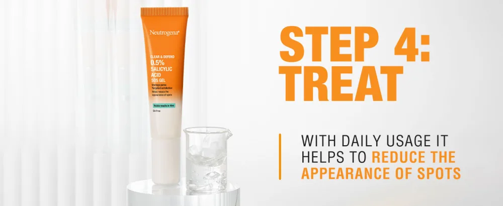 NEUTROGENA Clear & Defend 2% Salicylic Acid Face Scrub 150ml - Face Wash