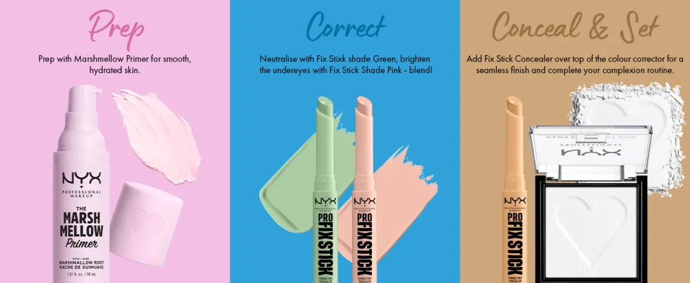 NYX Professional Makeup Correcting Concealer Stick Covers Blemishes Dark Spots and Discolouration 12H Wear Vegan Formula Pro Fix Stick Deep Walnut 17 Deep Walnut - PREP, NEUTRALISE, AND CONCEAL TO SMOOTH AND BRIGHTEN
