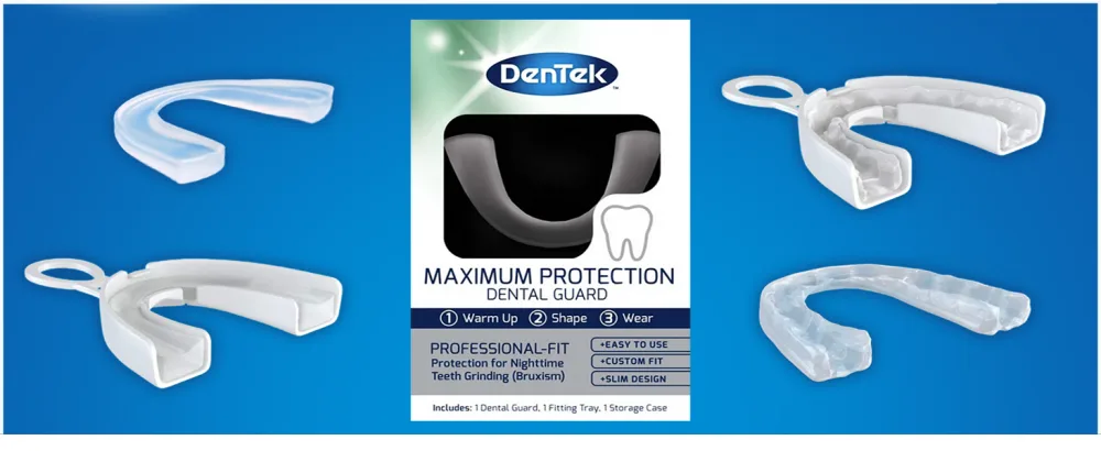 DenTek Maximum Protection Dental Mouth Guard to Help Prevent Night Time Teeth Grinding (Bruxism) - Dentek mouthguard maximum protection features