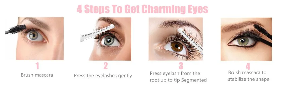 Eyelash Curler Portable Electric Automatic Eyelash Curler Tools (with LED Lights) Heated Eyelash Curler Eyelash Curling Comb Set Best Gift for Girls (White)3 EC-004 - charming eyes