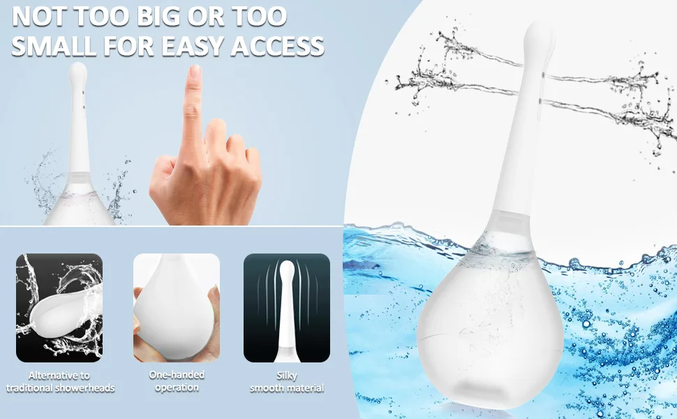 Enema Douches for Men - Enema Bulb Kit Enema Douche for Men Women Colon Cleansing White - product information 3